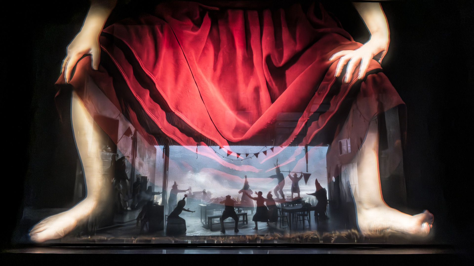 The cast of The Playboy of the Western World at the National Theatre. (c) Marc Brenner 07000